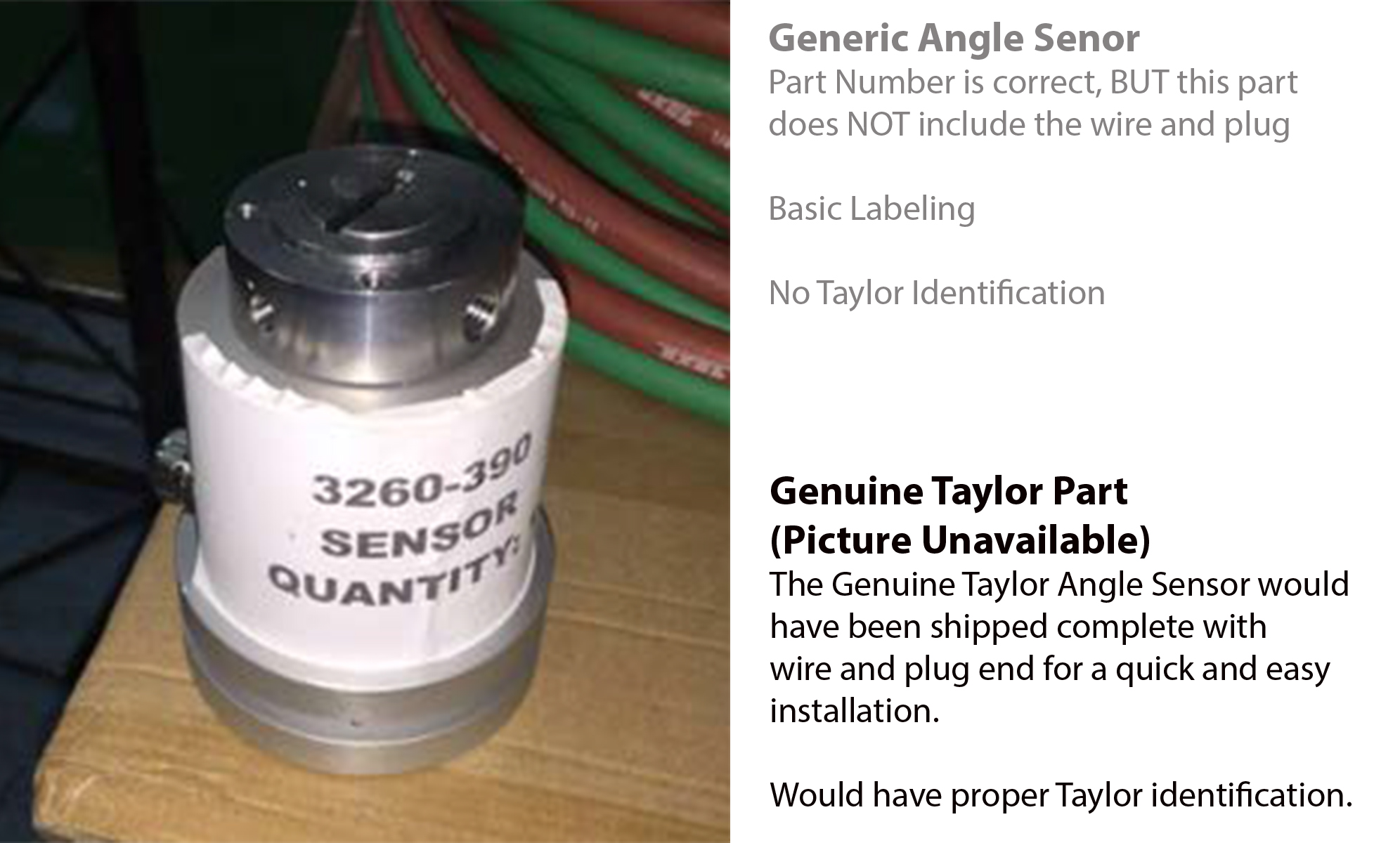 Taylor Angle Sensor Parts